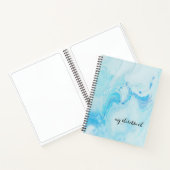 Personalisiert Blue Cover Minimalistisch Sketchboo Notizblock (Innenseite)