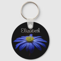 Personalisiert Blue Daisy Gerbera Blume