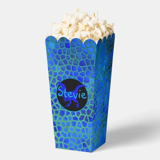 Personalisiert Blue Dinosaurier versteckt Geschenkschachtel (Geplatzt)