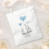 Personalisiert Blue Elephant Baby Duschgeschenk Geschenktütchen (Ausgeschnitten)