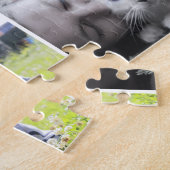 Personalisiert Blue Foto Collage Family Puzzle (Seite)