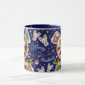 Personalisiert Blue Frory Weihnachten HO!HO!HO! Mu Tasse (Zentrum)