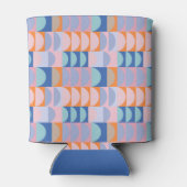 Personalisiert Blue Geometric Brautparty Gevor Dosenkühler (Rückseite)