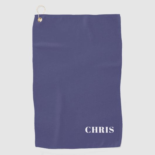 Personalisiert Blue Golf Handtuch (Vorderseite)