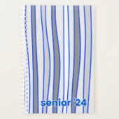 Personalisiert Blue & Gray Hardcover Spiralplaner Planer (Vorderseite)