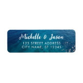 Personalisiert Blue Green Ocean Summer Beach Waves (Vorne)