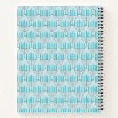 Personalisiert Blue Hanukkah Menorah Sketchbook Notizblock (Rückseite)