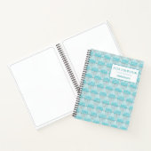 Personalisiert Blue Hanukkah Menorah Sketchbook Notizblock (Innenseite)