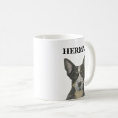 Personalisiert Blue Heeler Cattledog Kaffeetasse (VorderseiteRechts)