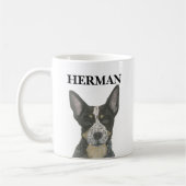 Personalisiert Blue Heeler Cattledog Kaffeetasse (Links)