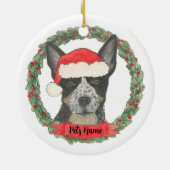 Personalisiert Blue Heeler Keramik Ornament (Hinten)