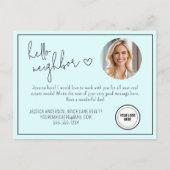 Personalisiert Blue Hello Neighbour Real Anwesen Postkarte (Vorderseite)