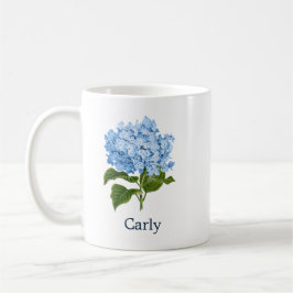 Personalisiert Blue Hydrangea Kaffeetasse