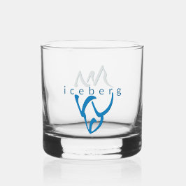 Personalisiert Blue Iceberg Inspiration Art Whiskyglas