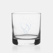 Personalisiert Blue Iceberg Inspiration Art Whiskyglas (Rückseite)
