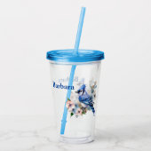 Personalisiert Blue Jay Acryltrinkbecher (Rückseite)