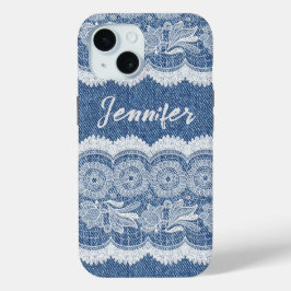 Personalisiert Blue Jean Denim iPhone / iPad Gehäu Case-Mate iPhone Hülle