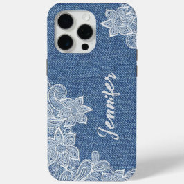 Personalisiert Blue Jean Lace iPhone / iPad Gehäus Case-Mate iPhone Hülle