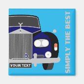 Personalisiert-Blue-Klassiker British Limousine Ca Magnet (Vorne)