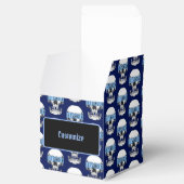 Personalisiert Blue Let's Rock Skull Geschenkschachtel (Geöffnet)