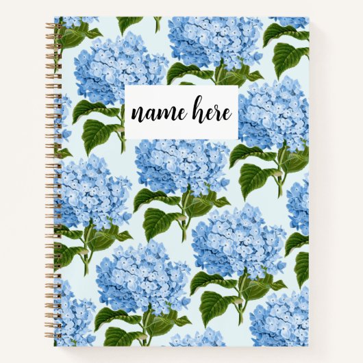 Personalisiert Blue Lilac-Notebook Notizblock (Vorderseite)