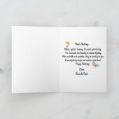 Personalisiert Blue Mermaid Happy Birthday Card Karte (Innenseite)