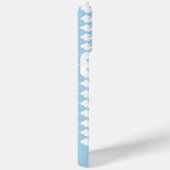 Personalisiert Blue Modern Hahnentrittmuster Muste Case-Mate iPhone Hülle (Rückseite / Rechts)