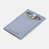 Personalisiert Blue Moon Dogs Friends Süße Tier Post-it Klebezettel (angewinkelt)