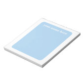 Personalisiert Blue Notepad Notizblock (Rotiert)