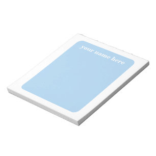 Personalisiert Blue Notepad Notizblock