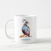 Personalisiert Blue Partridge Pee Boho Holiday Kaffeetasse (Links)