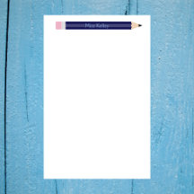 Personalisiert Blue Pencil Lehrer Custom