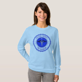 Personalisiert Blue Physical Therapy Caduceus T-Shirt