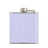 Personalisiert Blue Polka Dot Flask Flachmann (Rückseite)