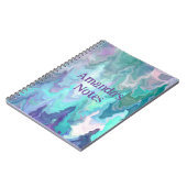 Personalisiert Blue Rhapsody | Abstrakte Kunst Notizblock (Linke Seite)