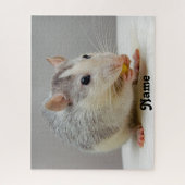 Personalisiert Blue Roan Husky Ratten Puzzle (Vertikal)