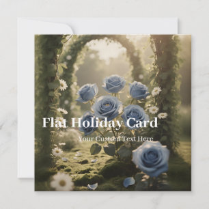 Personalisiert Blue Rose - Einzigartige Liebe zum Feiertagskarte