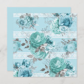 Personalisiert Blue Rose Lace Details (Vorne/Hinten)