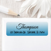 Personalisiert Blue Rücksendeadresse (Insitu)