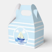 Personalisiert Blue Sailboat Baby Dusche Geschenkschachtel (Vorderseite)