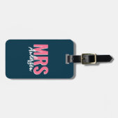 Personalisiert Blue Shadow Ehefrau Gepäckanhänger (Vorderseite horizontal)