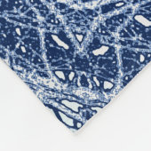 Personalisiert Blue Tree Branch Mandala Fleecedecke (Ecke)