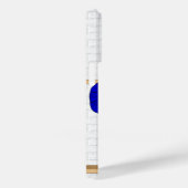 Personalisiert Blue und White Baseball Jersey Case-Mate iPhone Hülle (Rückseite / Rechts)