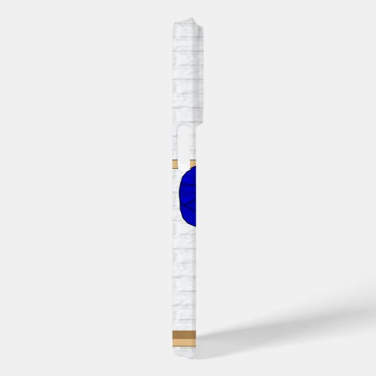 Personalisiert Blue und White Baseball Jersey Case-Mate iPhone Hülle (Rückseite / Rechts)