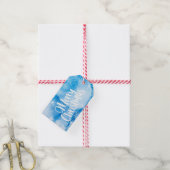 Personalisiert Blue Wcolor Weihnachtsgeschenke Geschenkanhänger (Mit Garn)