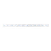 Personalisiert Blue White Happy Birthday Ribbon Satinband (Vorderseite)