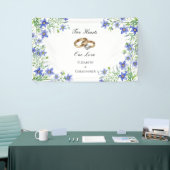 Personalisiert Blue Wildblumen Verlobung Banner (Messeveranstaltung)