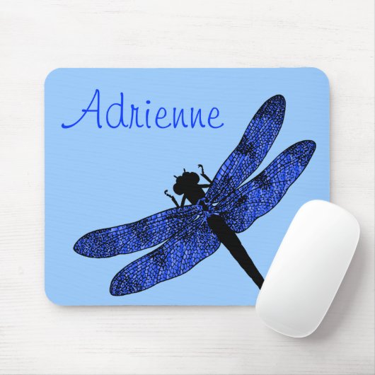 Personalisiert Blue Winged Dragonfly Mousepad (Mit Mouse)