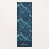 Personalisiert Blue Yoga Mat Yogamatte (Vorderseite)