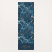 Personalisiert Blue Yoga Mat Yogamatte (Rückseite)